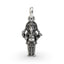 925 silver Standing Ganesh pendant front view,
