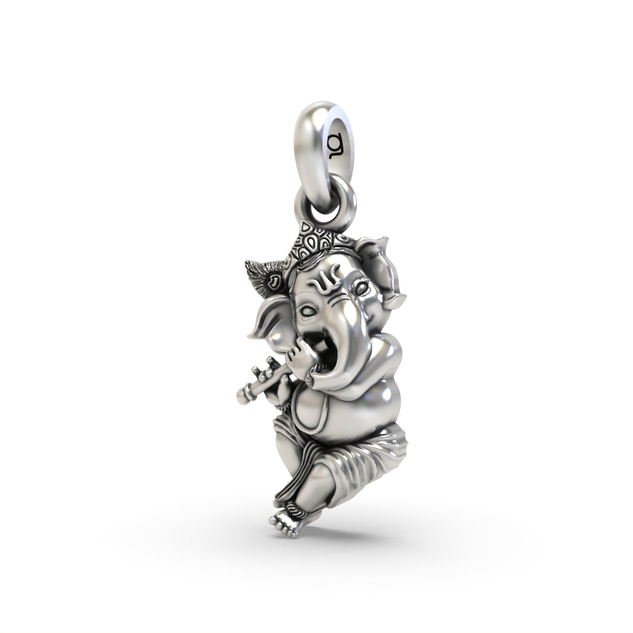 Silver Krishna Style Ganesh Pendant Secondary image