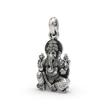 Close detail of 925 silver Vakratunda pendant,