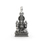 925 silver Chaturbhuj Ganpati pendant front view,