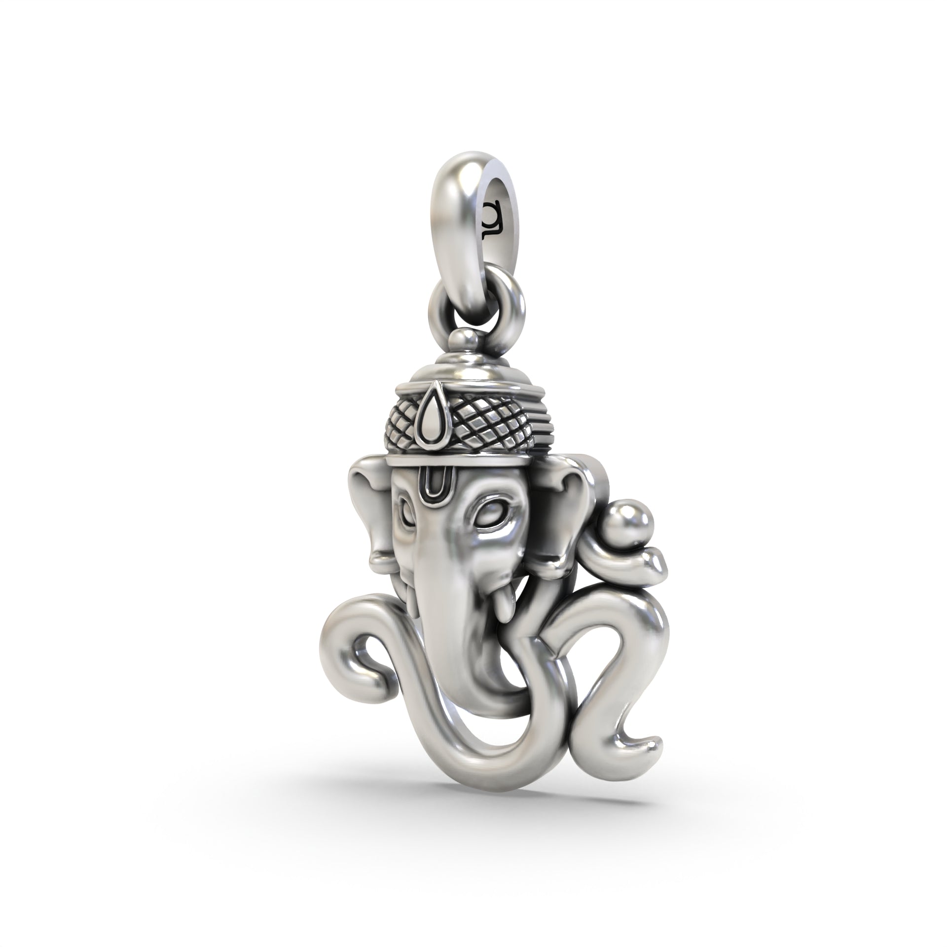 Silver OM with Ganesh face Pendant Secondary image