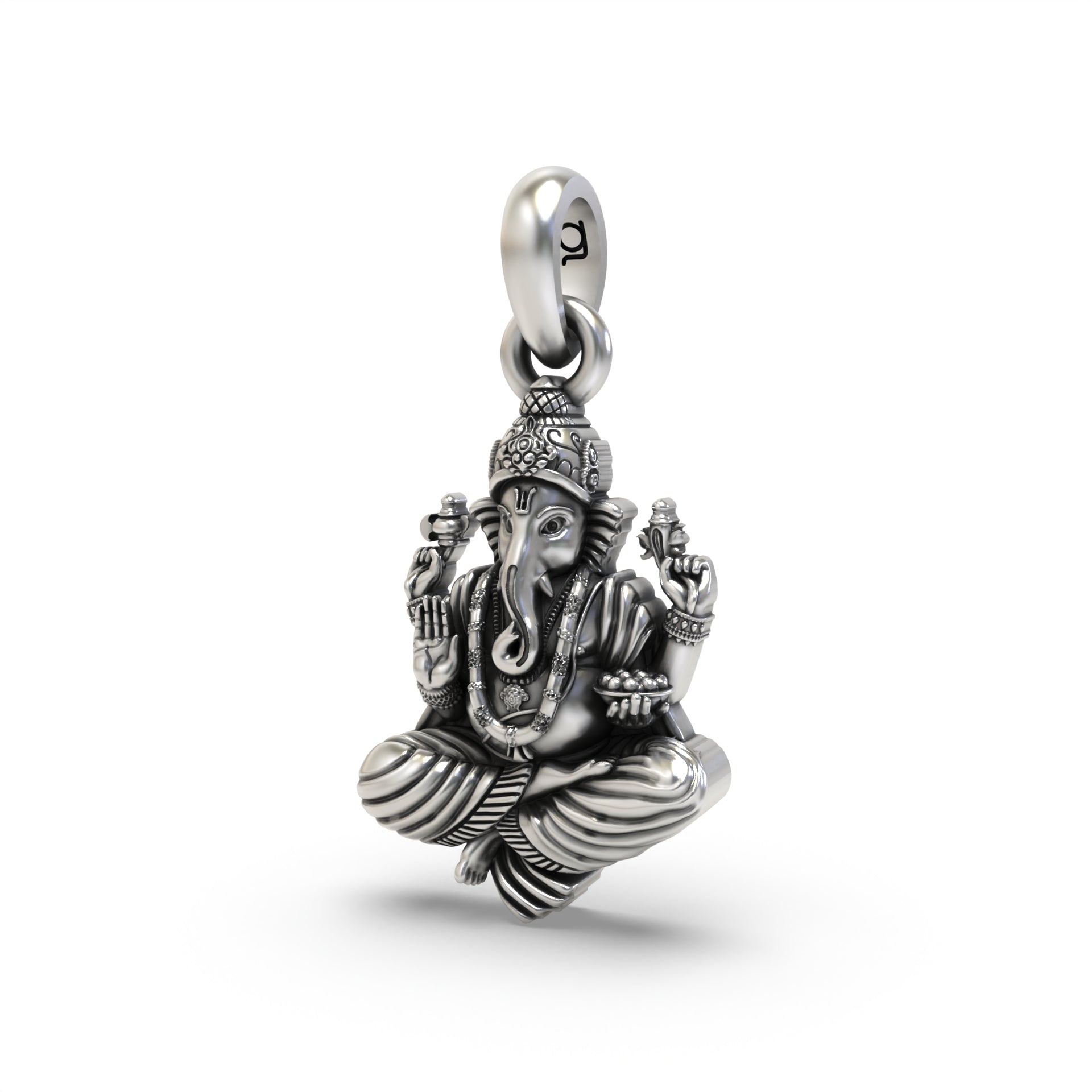 Silver Ganesh Pendant Secondary image