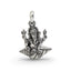 925 silver Ganesha pendant with intricate detailing, seated on a lotus, ideal for spiritual jewelry lovers