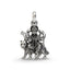 925 Silver Durga Mata Pendant with Tiger, Handcrafted Spiritual Jewelry for Devotion & Style