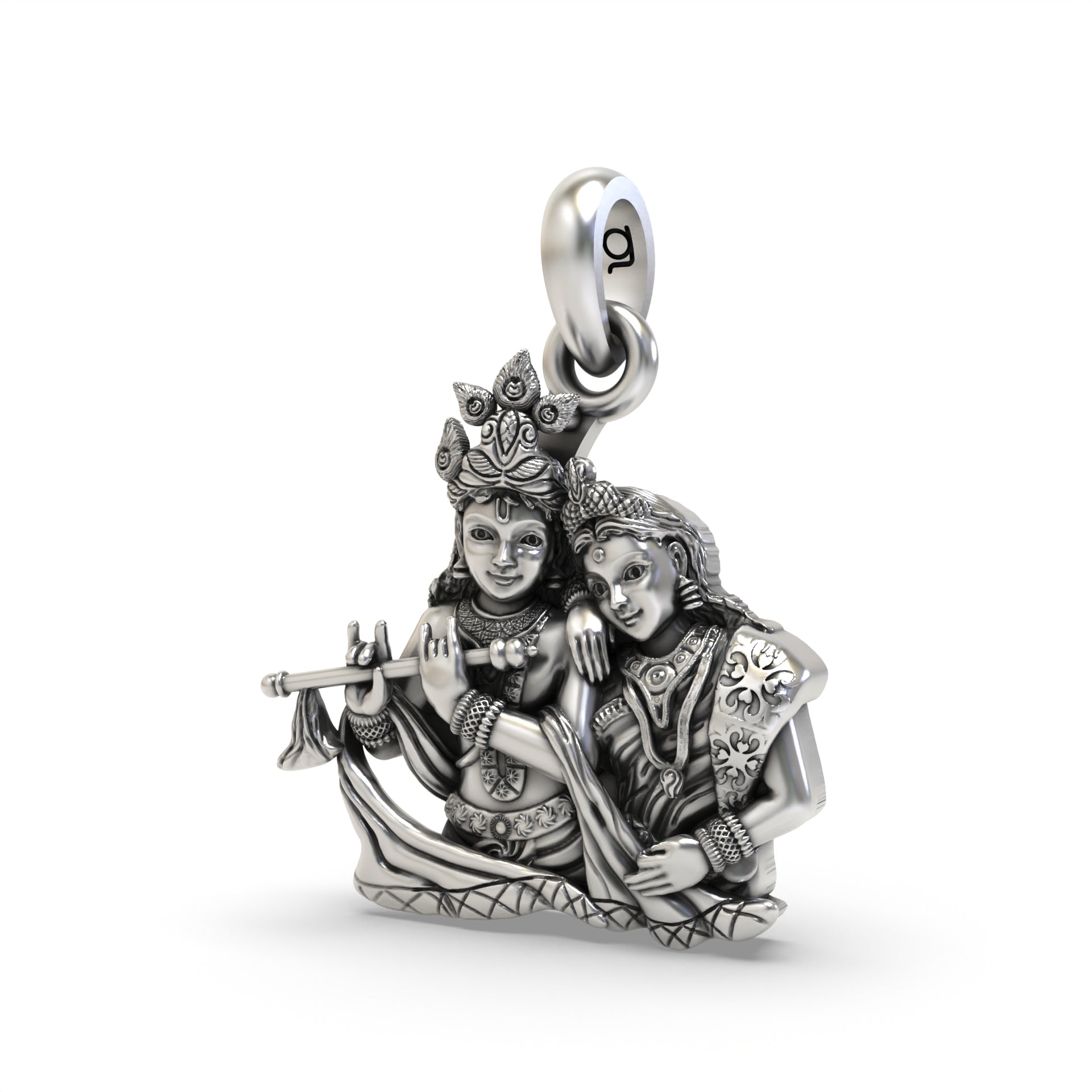 Enchanting Radha Krishna Pendant - A Divine Addition to Your Collection Secondary image