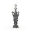 925 silver Tirupati Balaji pendant front view,