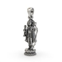 Close detail of 925 silver Ram Lalla pendant,