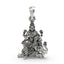 925 silver Lakshmi Maa pendant front view,