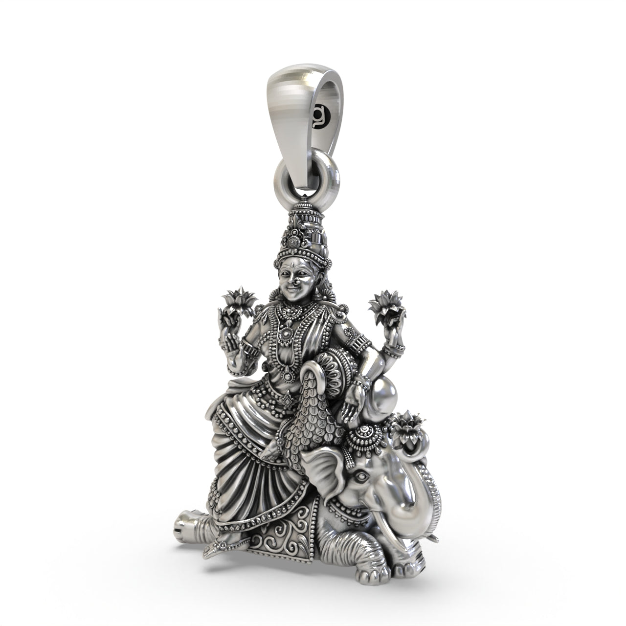 925 Silver Lakshmi Maa Pendant Secondary image