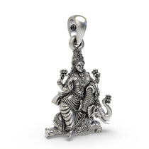 Oxidized Lakshmi Maa pendant craftsmanship angle