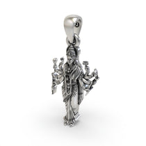 925 silver Sadhi Maa pendant for devotional wear,
