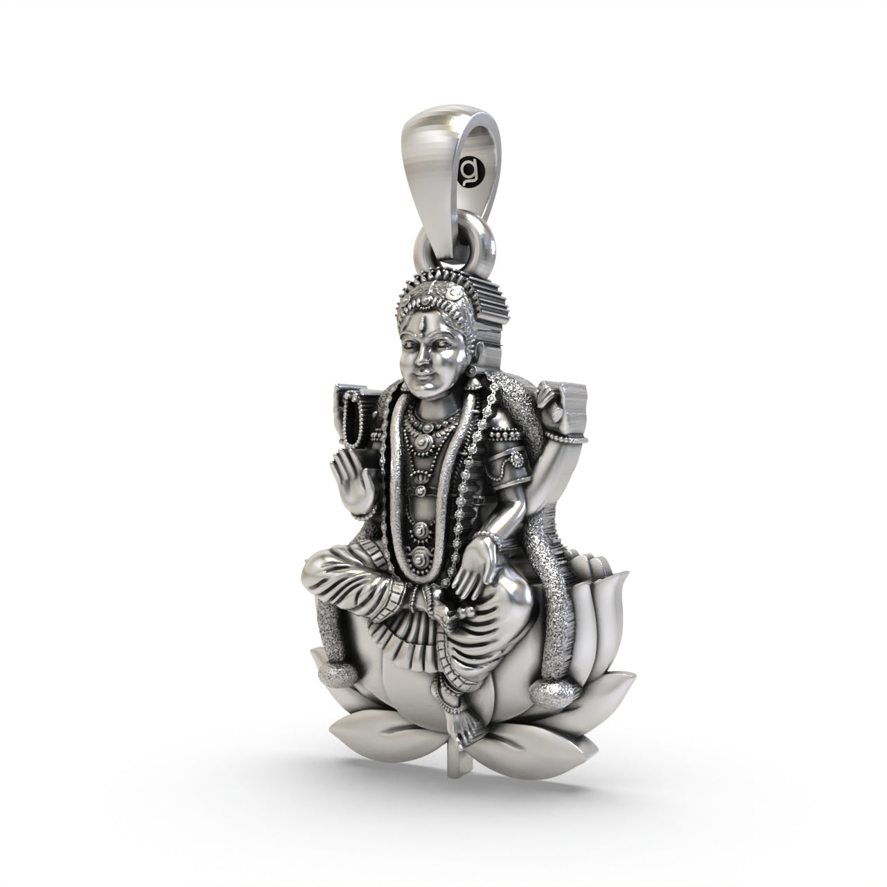 925 Silver Bala Tripurasundari Pendant - Handmade Goddess Jewelry Secondary image