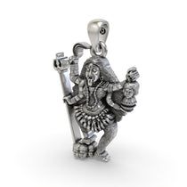 The hollow back design of the 925 sterling silver Kalimaa pendant, showing its lightweight build for comfort.