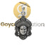 A detailed front view of the 925 Sterling Silver Durga Maa Face Pendant showing the intricate oxidized craftsmanship.