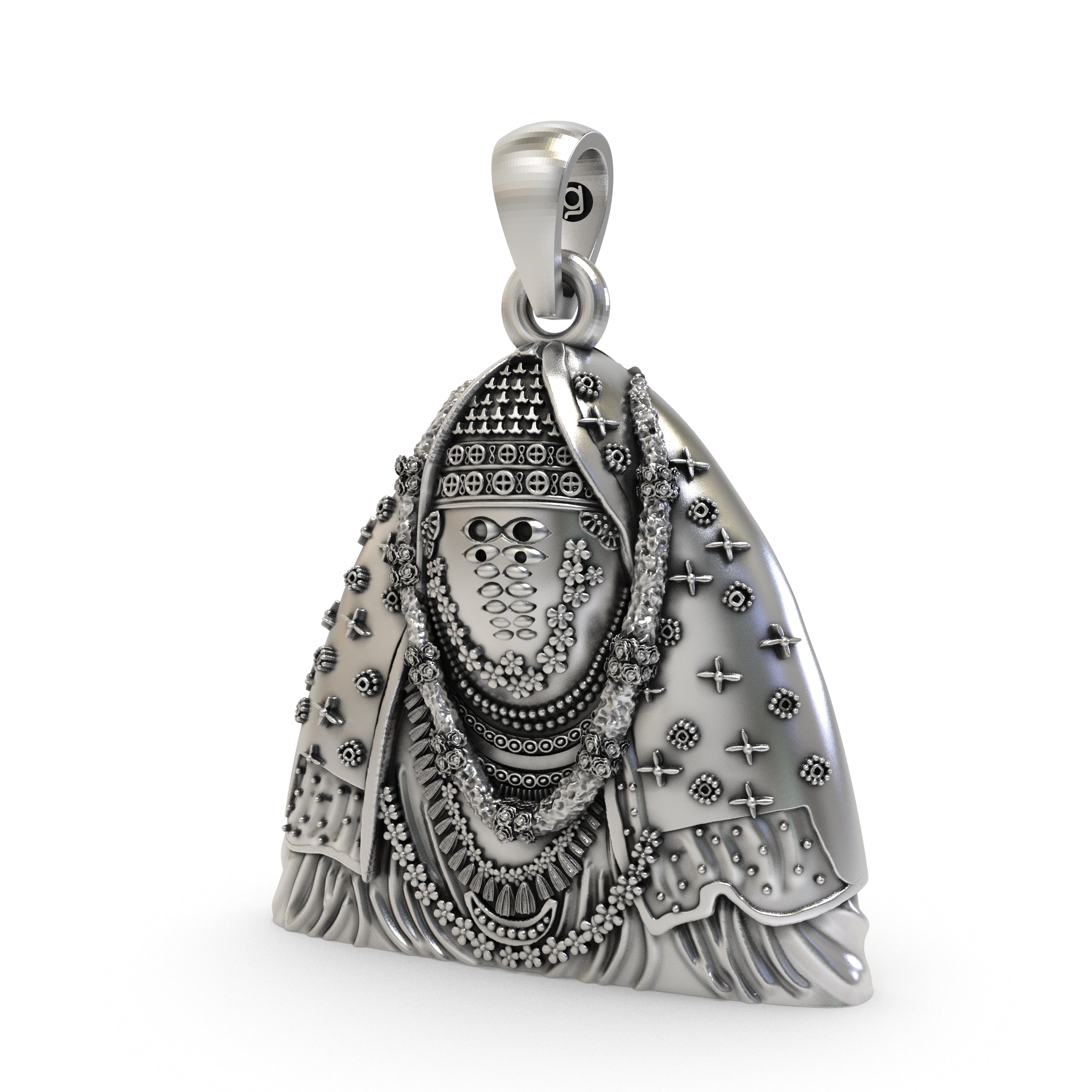 Silver Ashapura Mata Pendant Secondary image