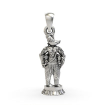Front view of the 925 Silver Varaha Dev Pendant, showing the intricate oxidized details of Lord Vishnu's boar avatar.