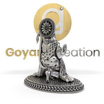 The 925 Silver Hanumanji 3D Idol standing at 2 inches, displayed on a surface to show its scale and presence.