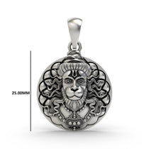 A detailed close-up of the Silver Hanuman Coin Pendant highlighting the oxidized finish and craftsmanship on 925 silver.