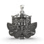 Front view of the Silver Sanwariya Seth Pendant in 925 sterling silver, showing intricate detailing and oxidized finish.