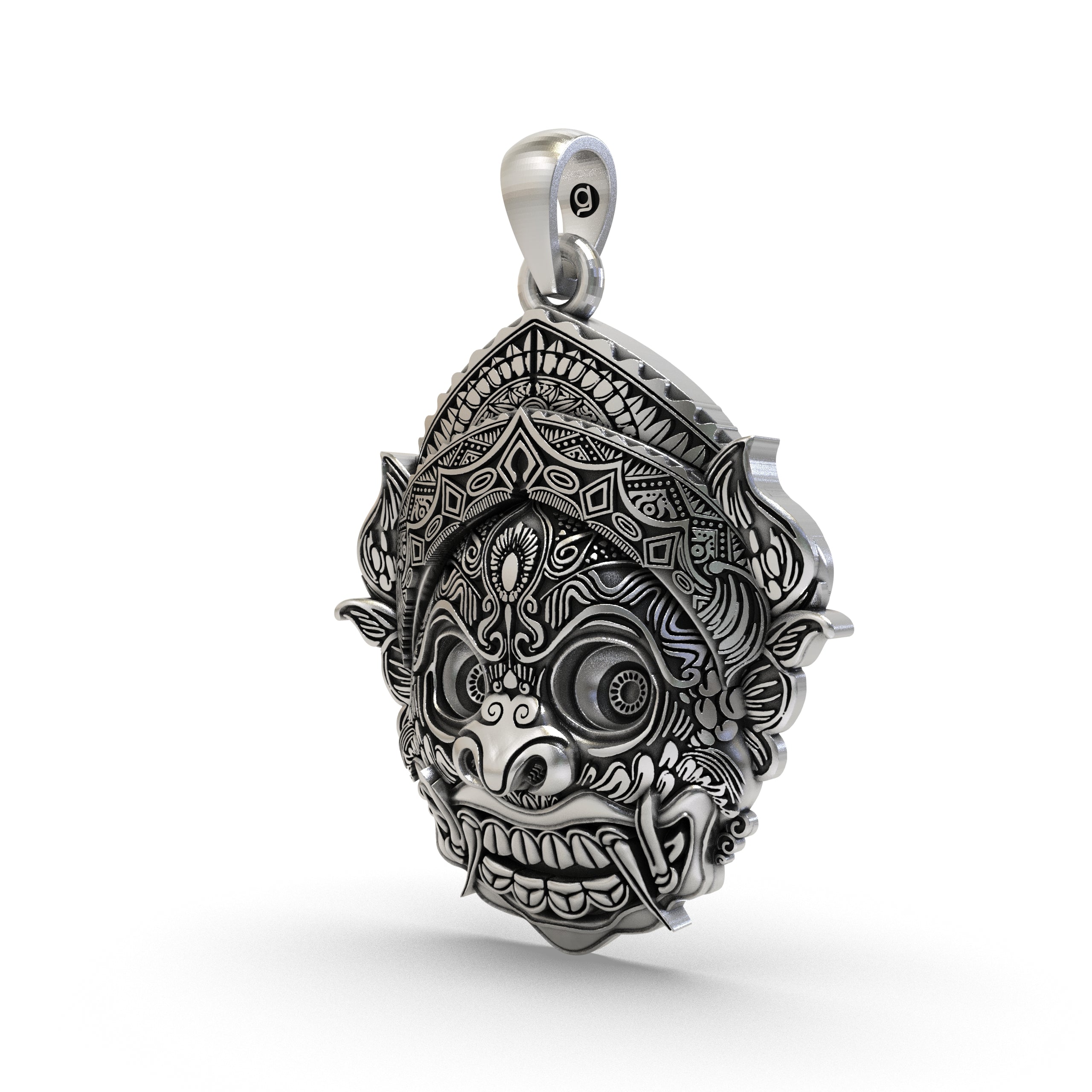 925 Silver Kirtimukha Pendant – Sacred Protection & Power Amulet Secondary image