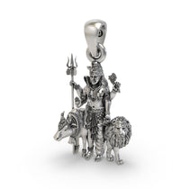 The 925 silver Shiv Shakti Ardha Nareeswara pendant with an antique oxidized look for daily wear.