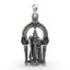Front view of the 925 silver Arulmigu Dhandayuthapani Swamy pendant showing the deity's intricate details.