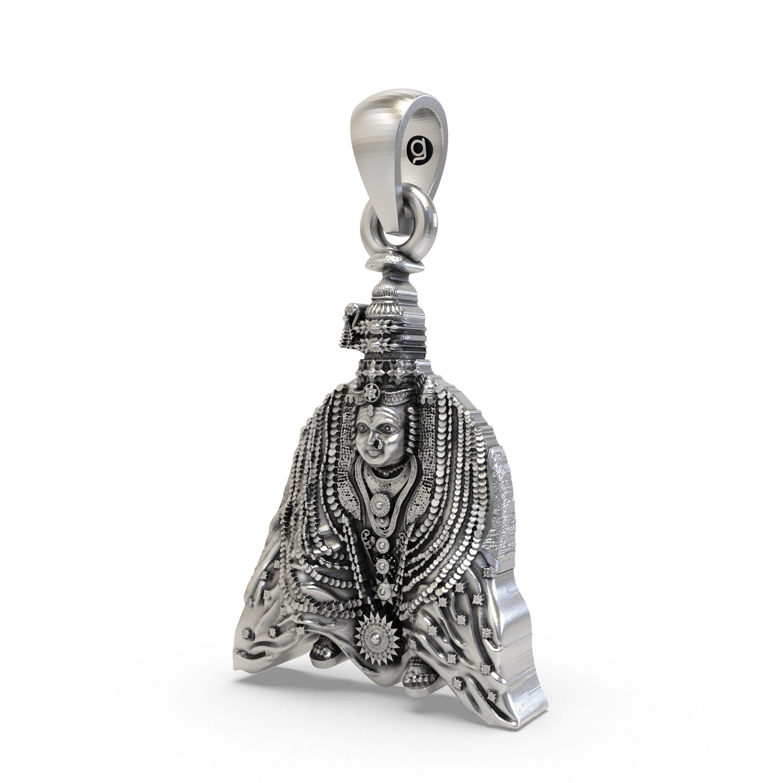 925 Silver Tulja Bhavani Pendant Secondary image