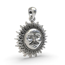 Close-up detail of the radiant Lord Surya Vedic talisman, showcasing the intricate seven horses on the 925 silver pendant.