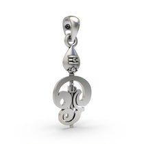 Close-up detail of the handcrafted 925 silver Murugan Vel pendant, showcasing the fine craftsmanship and sacred design.