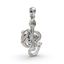 Close-up detail of the spiritual 925 Silver Murugan Vel Pendant, emphasizing its antique oxidized texture.