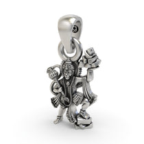 Rear view of the Hanumanji Sanjeevani Parvat pendant showing the hollow back design for lightweight comfort.