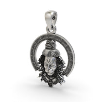 The 925 silver Bajrangbali locket for men and women, shown in full to display its size and sacred design details.