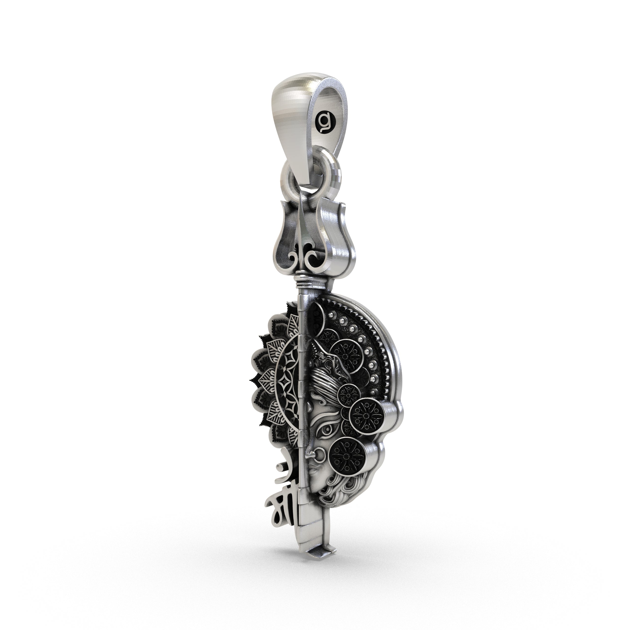 925 Silver Maa Pendant | Powerful Hindu Goddess Pendant for Protection & Blessings | Devotional Temple Jewelry for Women & Men Secondary image