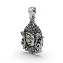 Handcrafted 925 silver Ujjain Mahakal pendant for men and women, showcasing its spiritual design and lightweight form.