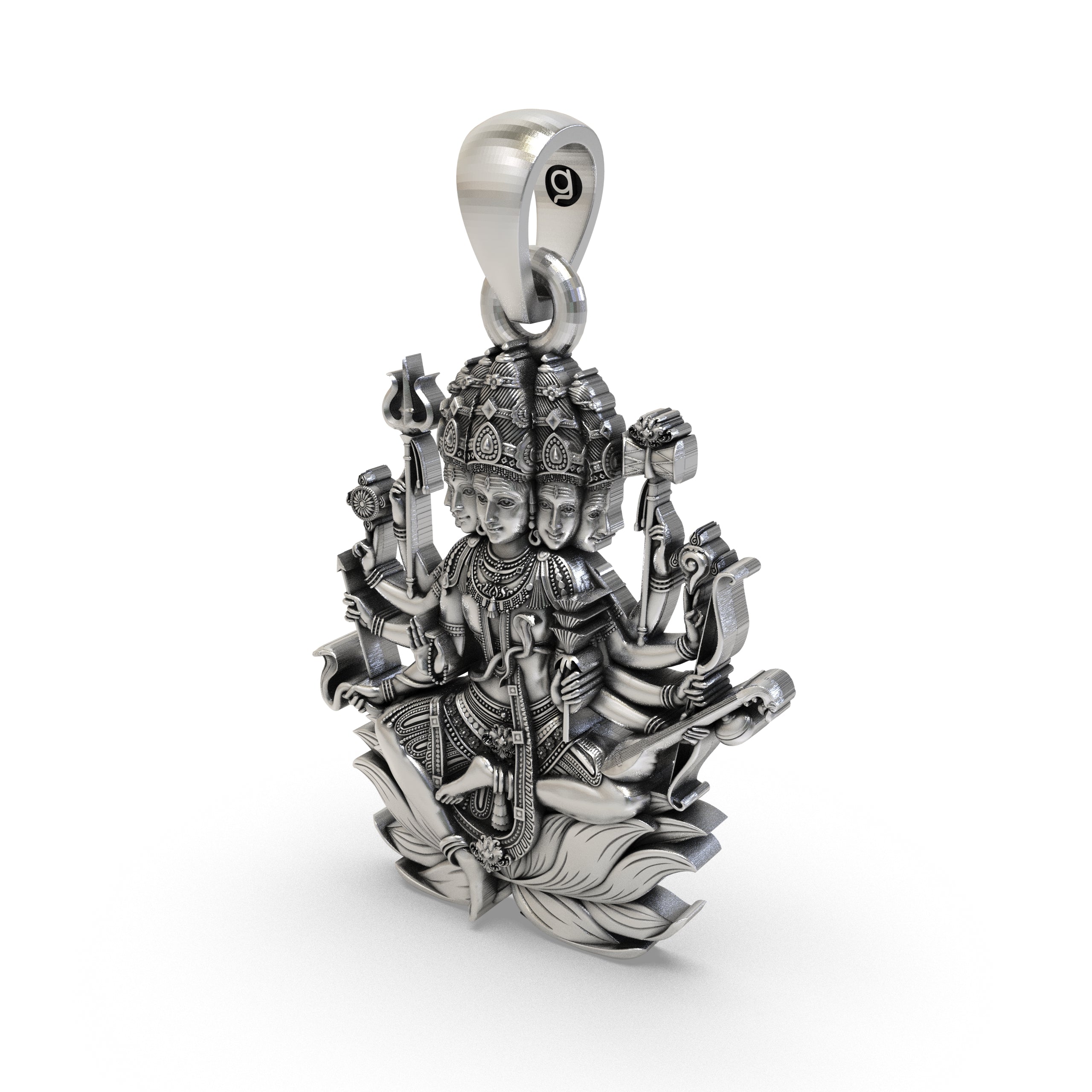 925 Silver Panchmukhi Shiva Pendant – Powerful Five-Faced Mahadev Amulet for Protection & Spiritual Energy Secondary image