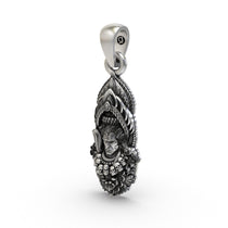 The lightweight 925 Silver Mahadev Pendant showing its hollow back design for comfortable daily spiritual wear.