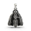 Front view of the 925 silver Ashapura Maa pendant featuring intricate handmade temple idol detailing.