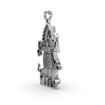 Spiritual 925 silver Kala Bhairava pendant ideal for daily wear, protection, and meditation.