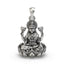 Front view of the 925 Sterling Silver Lakshmi Pendant showing the goddess on a lotus.