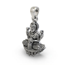 Beautifully styled 925 silver Goddess Lakshmi pendant perfect for daily wear and spiritual gifting occasions.