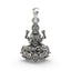 Front view of the 925 Silver Lakshmi Mata Pendant showing detailed craftsmanship and Goddess seated on a lotus.