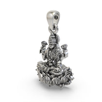 Beautiful 925 Silver Lakshmi Mata Pendant displayed for auspicious gifting, symbolizing wealth and prosperity.