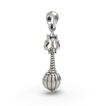 Side profile of the lightweight silver Mahadev spiritual pendant suitable for daily wear.