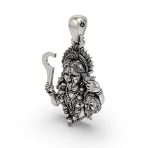 Handcrafted 925 Silver Kali Maa Pendant styled beautifully, reflecting divine energy and spiritual devotion.