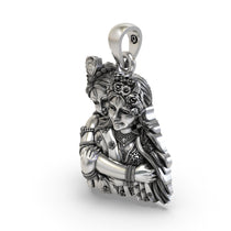 925 Silver Radha Krishna divine love pendant beautifully presented in premium Alankar gift packaging.