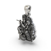 Beautifully styled 925 Silver Radha Krishna Matki Pendant showcasing its elegant daily wear appeal.