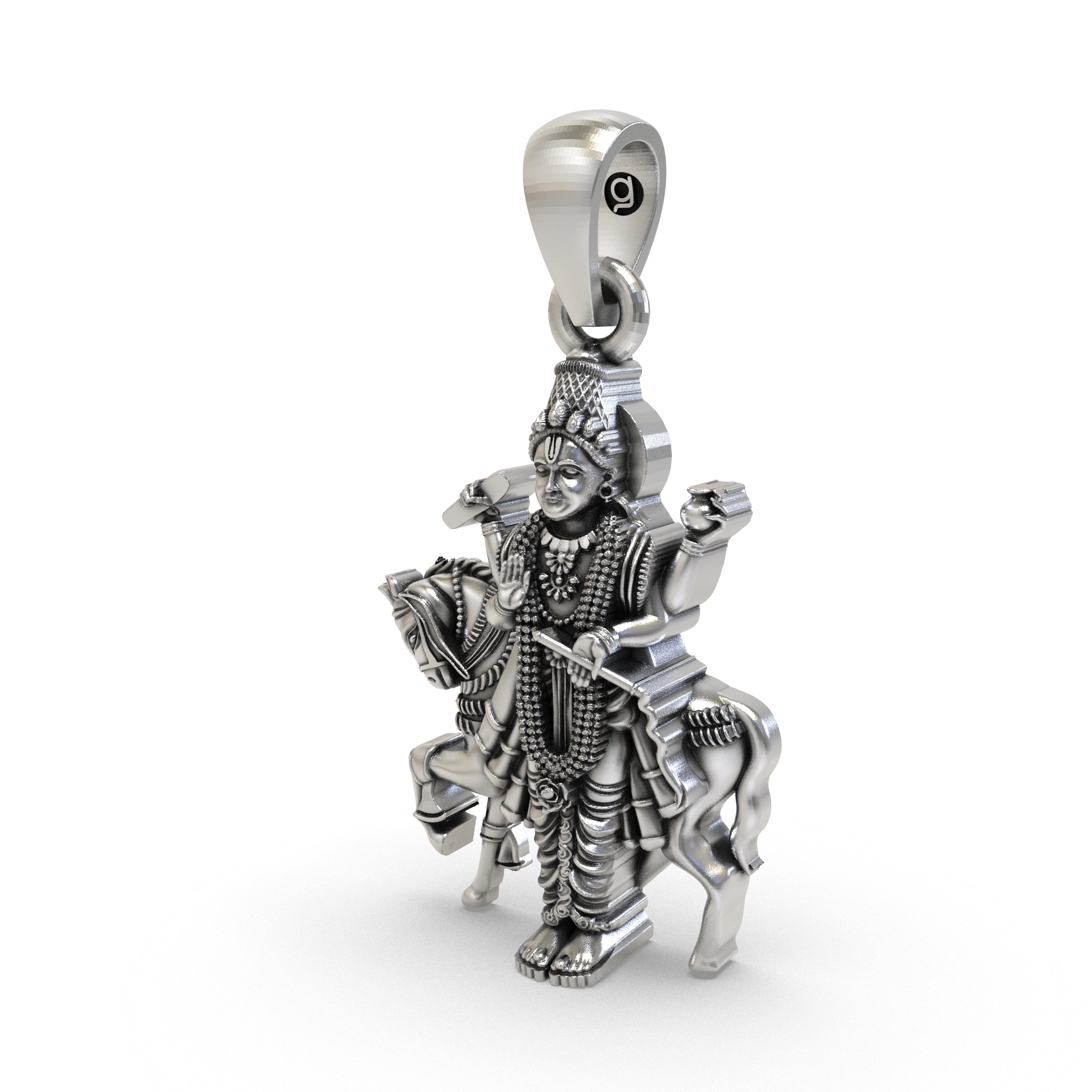 Beautifully packaged 925 silver Shukra Deva pendant in a premium Alankar gift box ready for gifting.
