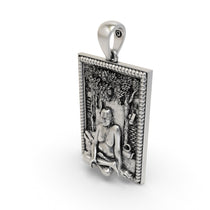 Hollow back design of the 925 silver Swami Samarth guru charm for comfortable daily wear.