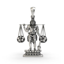 Front view of the 925 Silver Idumban Pendant showcasing detailed craftsmanship and pure sterling silver.