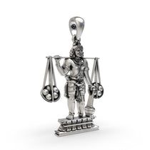 Angled view of the sacred 925 Silver Idumban Pendant revealing its premium finish and solid silver build.